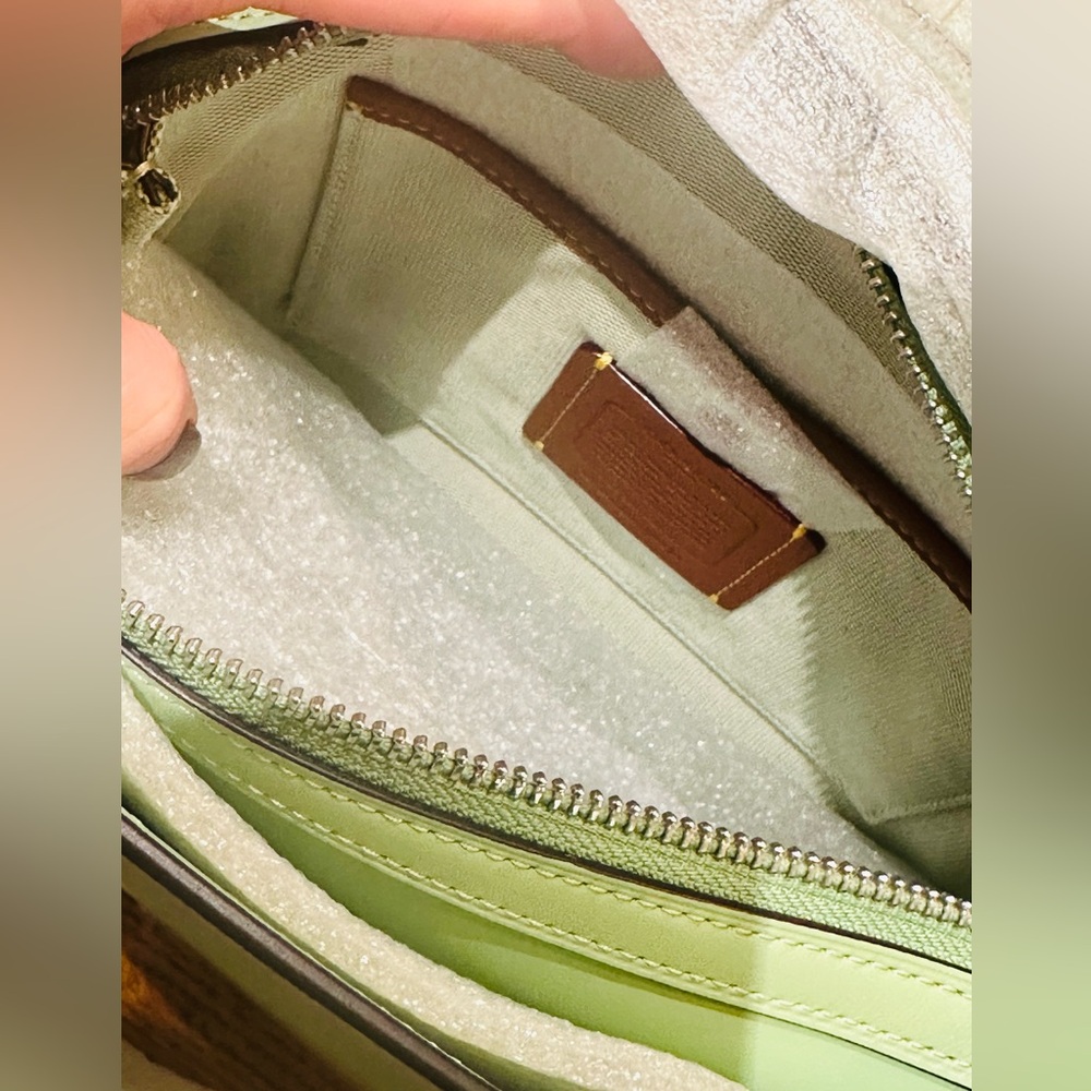 COACH PALE PISTACHIO ROGUE 25 IN SILVER HARDWARE - Picture 4 of 6
